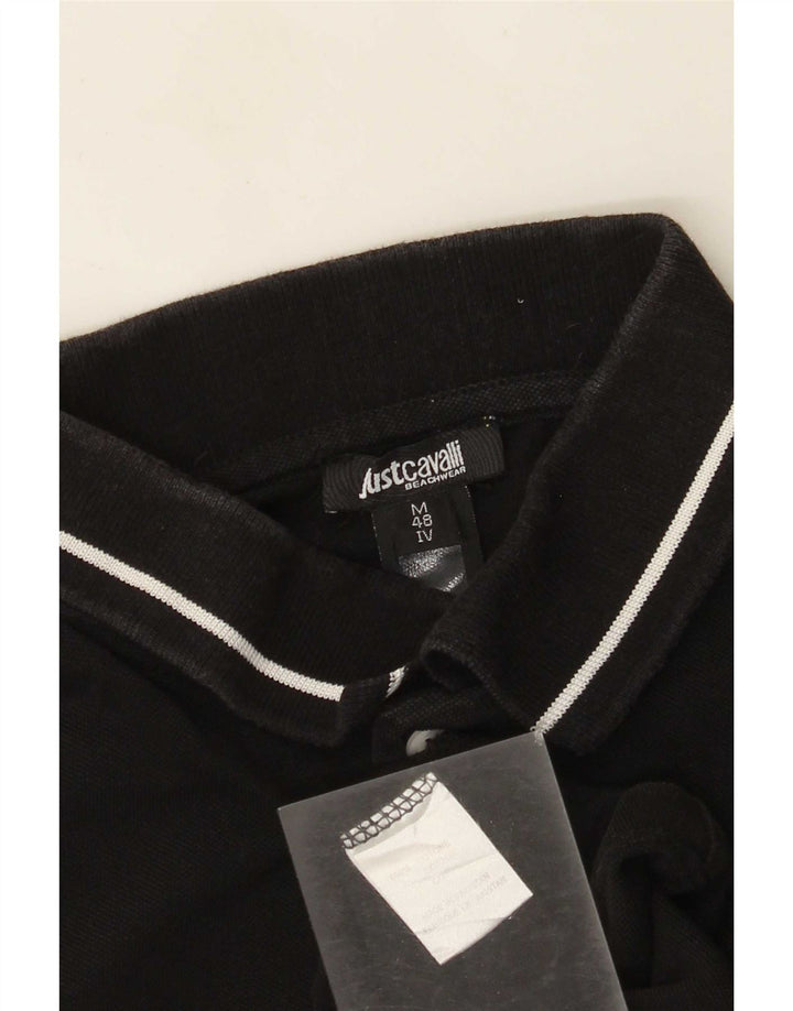 Just Cavalli Polo Homme IT 48 Petit Noir Coton