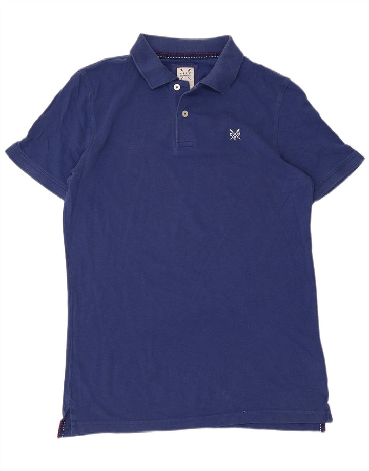 Crew Clothing Polo Homme Bleu Moyen Coton