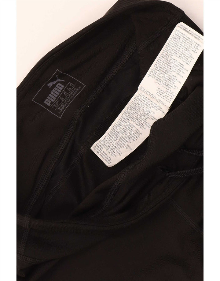 Puma Pantalon de survêtement Capri Femme UK 10 Small Noir Polyester