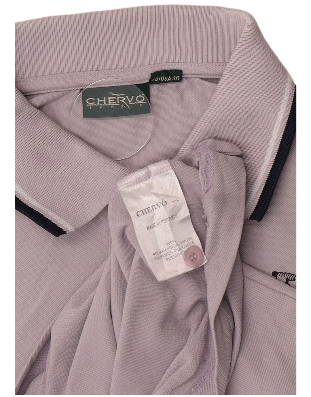 Chervo Polo Homme UK 40 Violet Moyen Polyamide