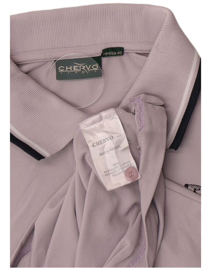 Chervo Polo Homme UK 40 Violet Moyen Polyamide