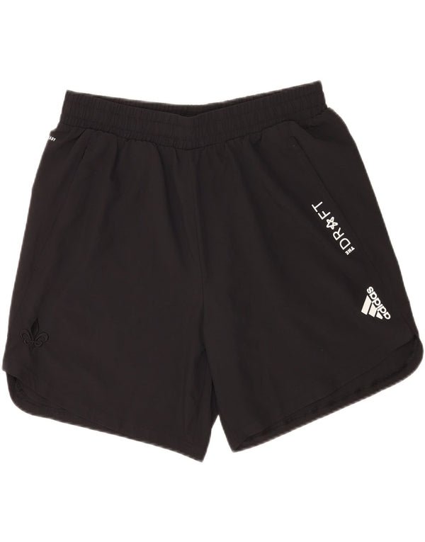 Adidas Mens Graphic Sport Shorts Large  Black Polyester Sports