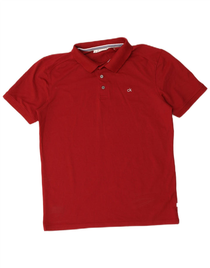 Calvin Klein Polo de Golf Homme Rouge Moyen