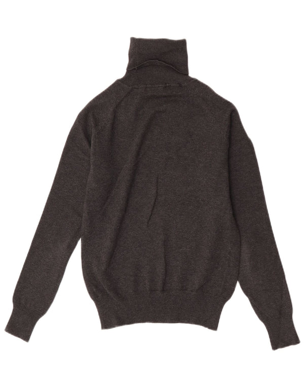 Zara Pull col roulé pour femme UK 10 Petit coton gris