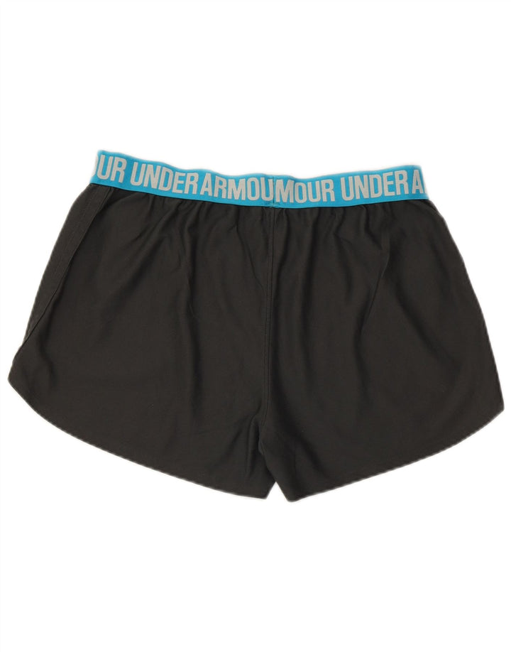 UNDER ARMOUR Short de sport graphique pour femme UK 14 Noir moyen Colourblock
