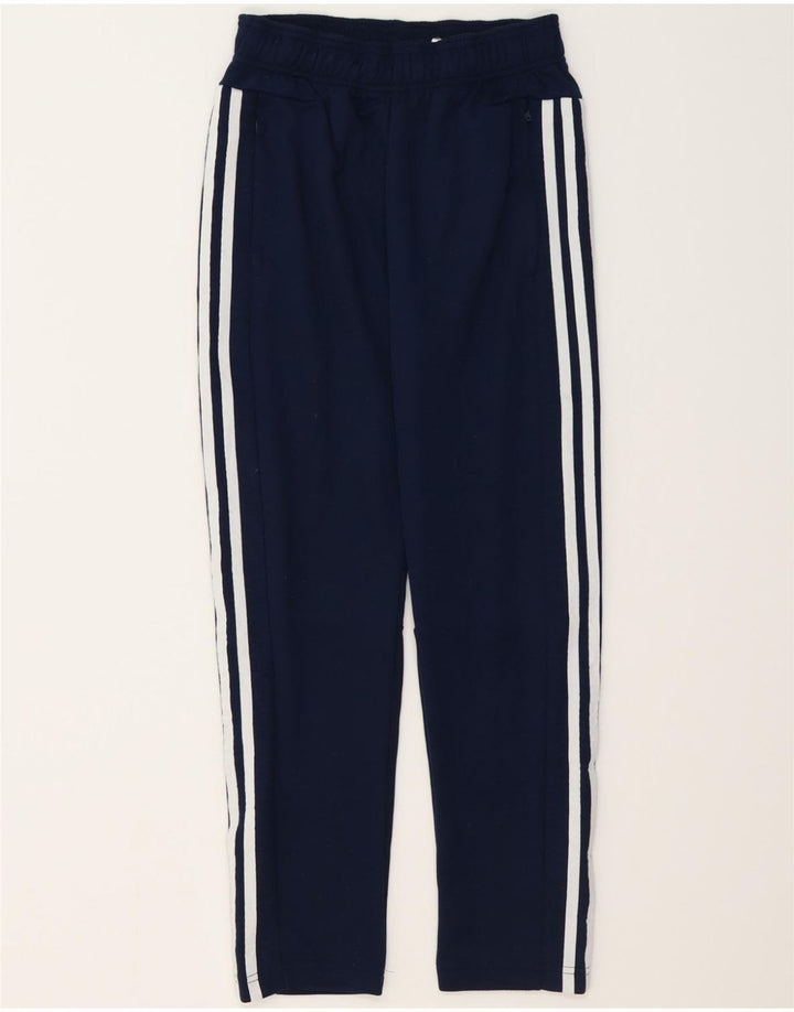 ADIDAS Boys Tracksuit Trousers 11-12 Years  Navy Blue Polyester Vintage Adidas and Second-Hand Adidas from Messina Hembry 