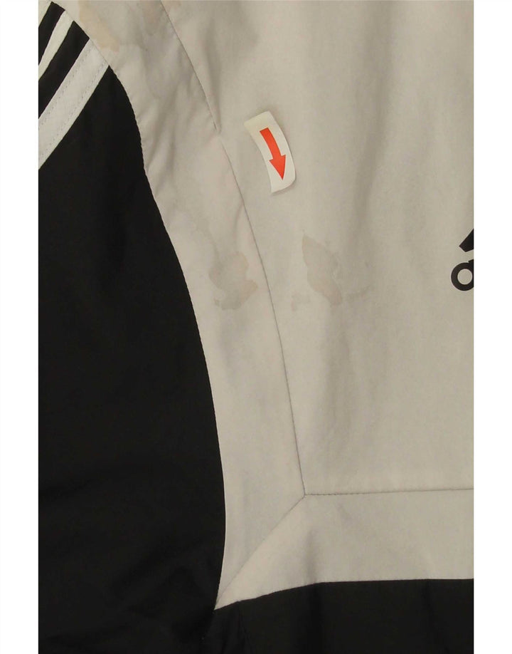 Adidas Veste de survêtement à capuche pour homme Noir moyen Polyester colour block