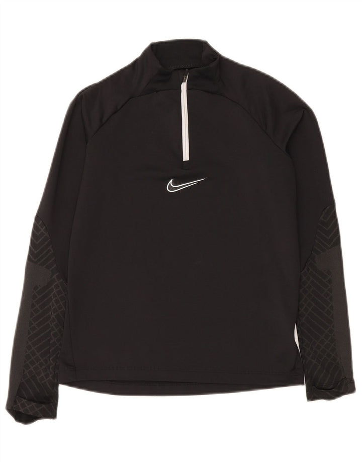 Haut de survêtement Nike Dri Fit Slim pour garçon 10-11 ans, noir moyen