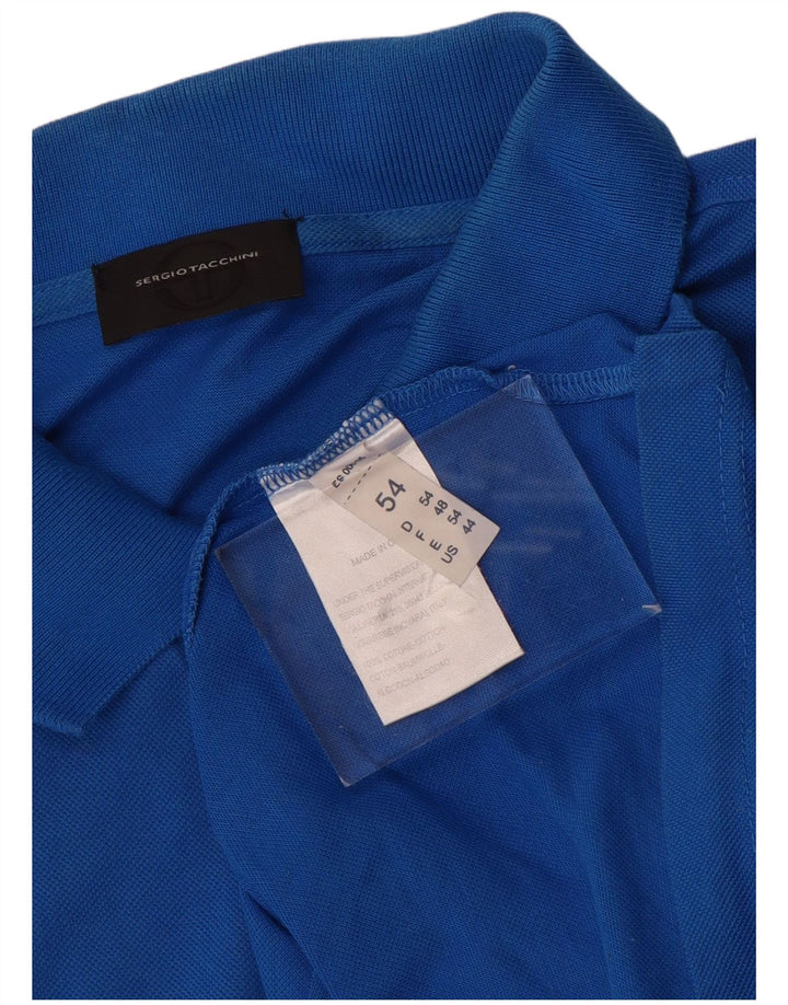 SERGIO TACCHINI Polo Homme IT 54 XL Bleu Coton