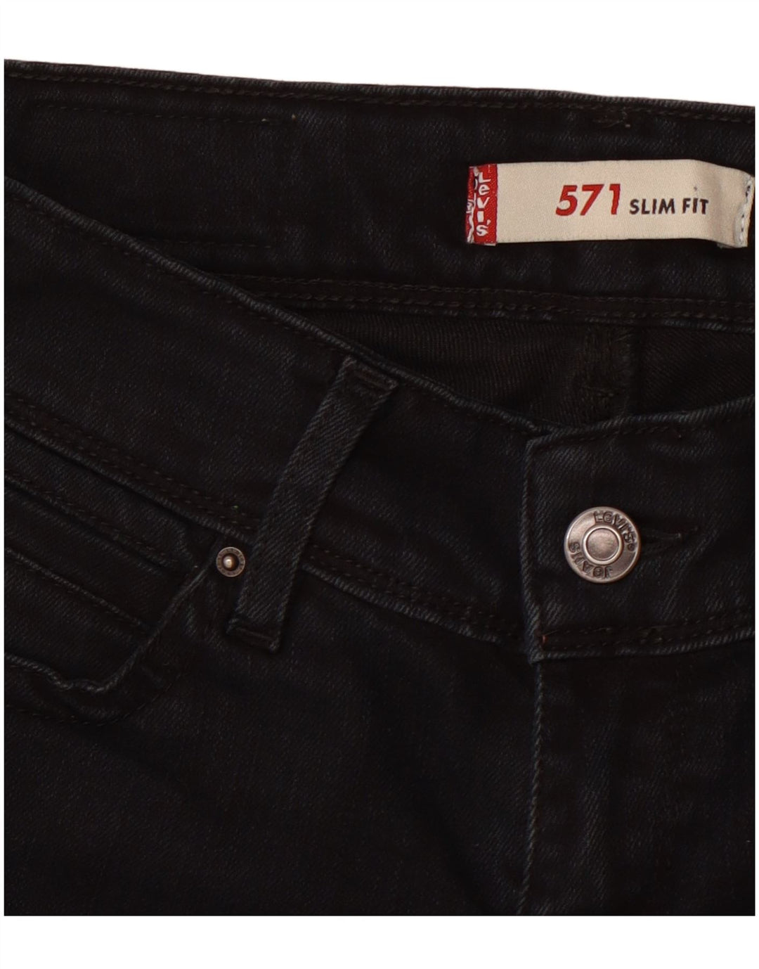 LEVI'S Jean Slim 571 Femme W28 L28 Noir