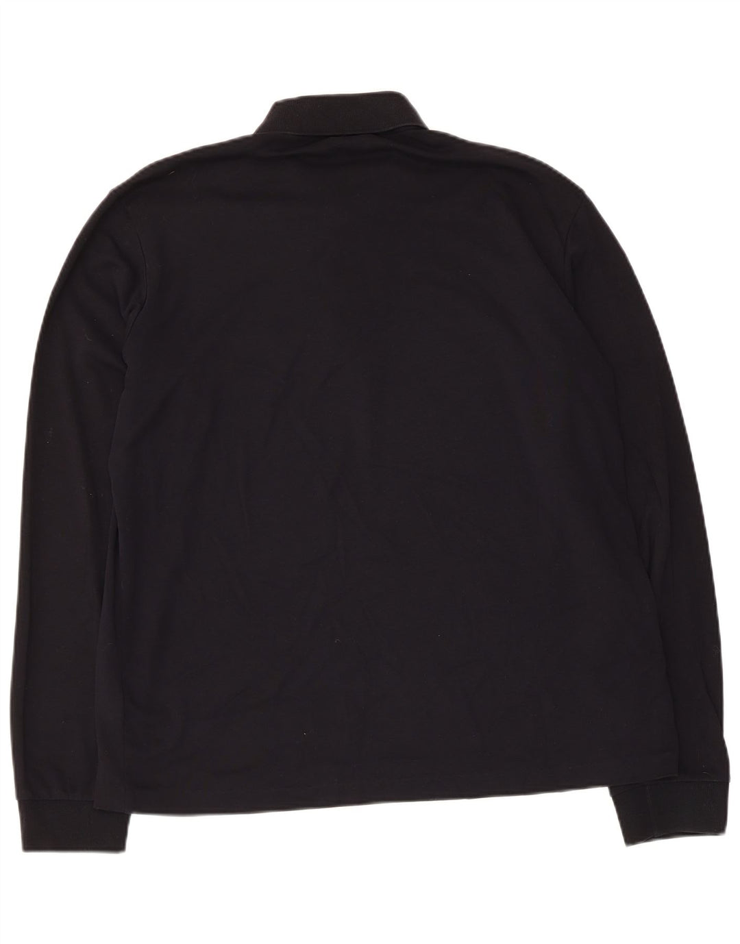 Hugo Boss Polo à manches longues en coton noir moyen