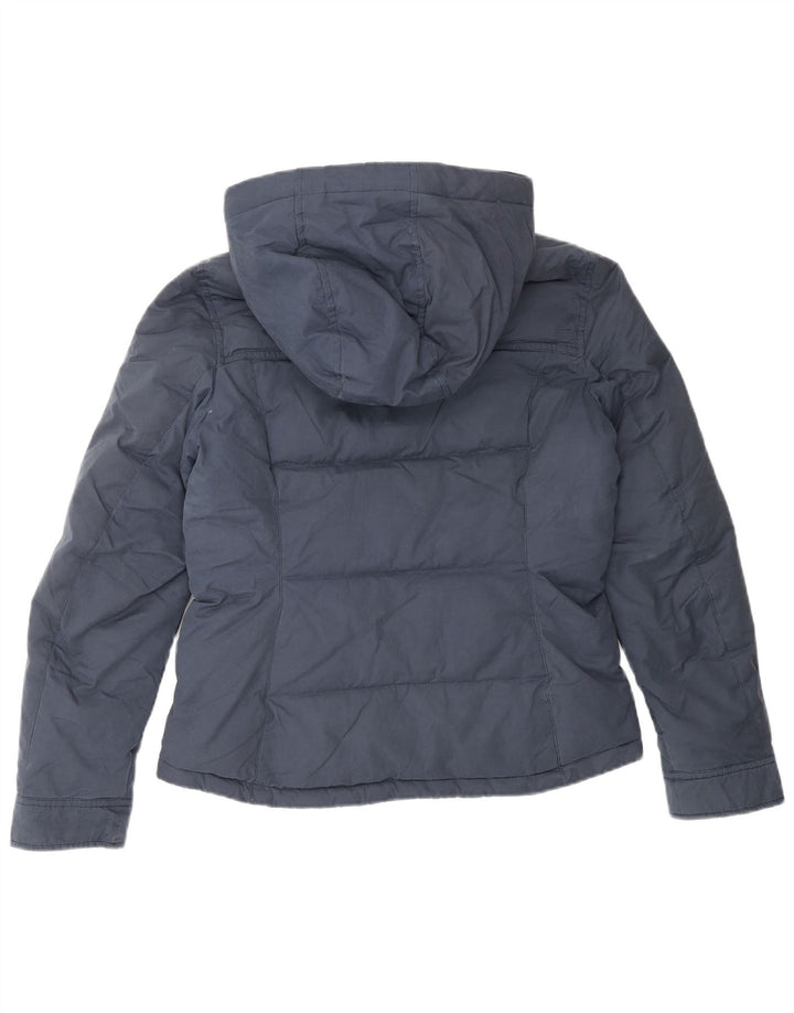 Jack Wills Veste matelassée à capuche pour femme UK 8 Small Bleu marine Polyester