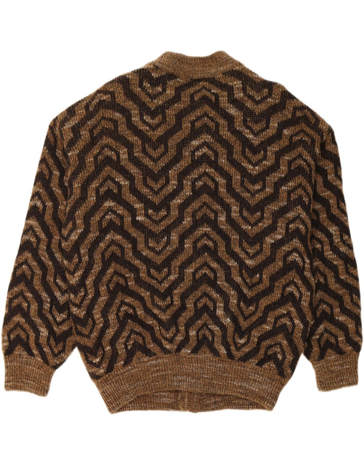 Rodrigo Pull Cardigan Homme XL Marron Géométrique