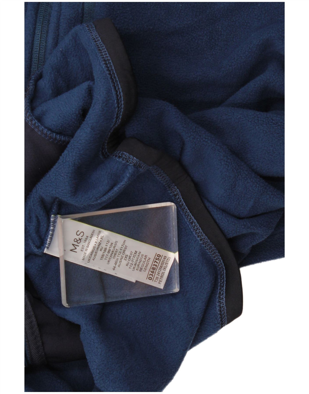 Marks & Spencer Veste polaire pour homme UK 42 XL Bleu marine Polyester