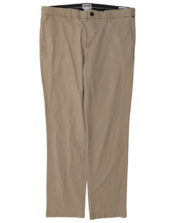 Timberland Pantalon Chino Slim Homme W36 L32 Coton Beige