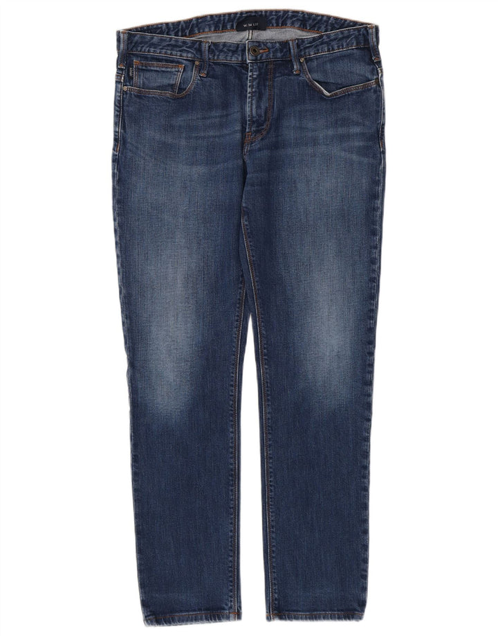 ARMANI Femme Jean Slim W34 L29 Bleu Coton