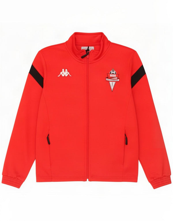 Kappa Veste de survêtement graphique pour garçon 9-10 ans Rouge Colourblock