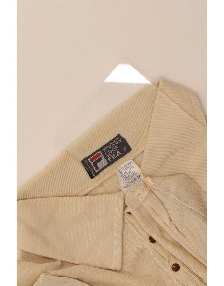 Fila Polo Homme Petit Coton Beige