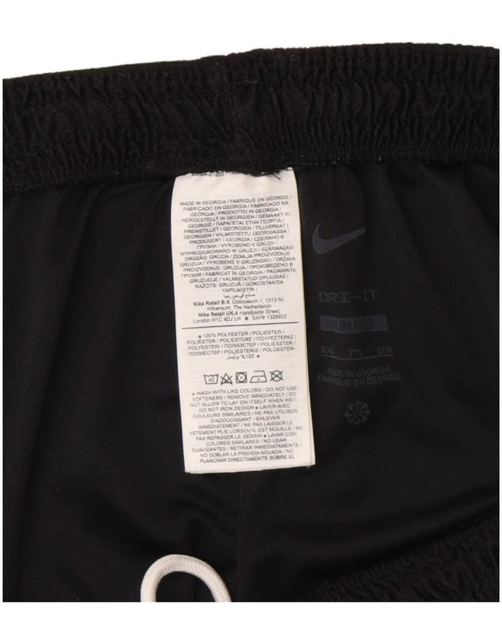 Nike Short de sport Dri Fit Slim Fit pour homme 2XL Noir Polyester