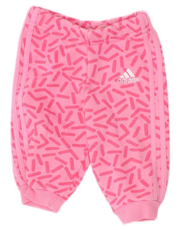 Adidas Pantalon de survêtement de jogging pour bébé fille 3-6 mois Rose géométrique