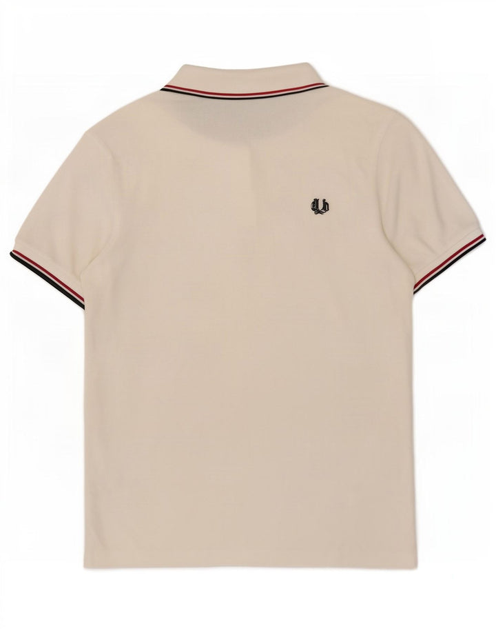 Fred Perry Polo Homme Blanc Moyen Coton