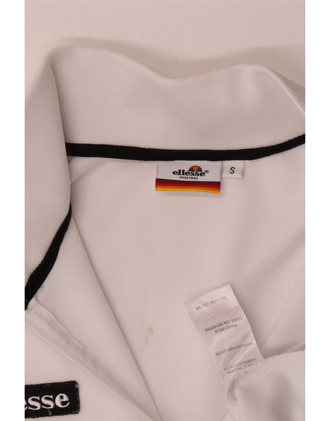 Ellesse Veste de survêtement pour homme Petit Blanc Polyester Sports