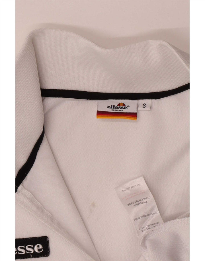 Ellesse Veste de survêtement pour homme Petit Blanc Polyester Sports