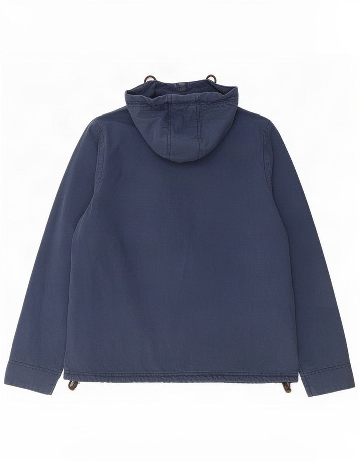Weird Fish Veste bomber à capuche pour femme UK 14 en coton bleu marine moyen