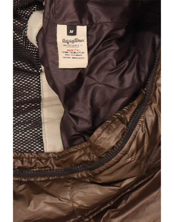 Refrigiwear Veste matelassée à capuche Sixty pour homme UK 38 Marron moyen Polyester