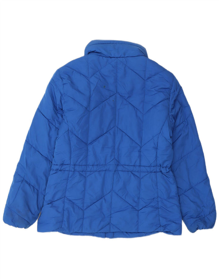 Marks & Spencer Veste matelassée pour femme UK 12 Bleu moyen Polyester