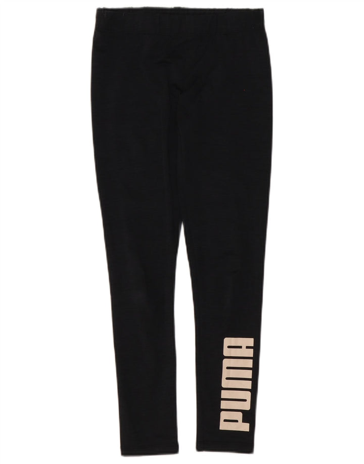 Puma Legging graphique pour femme UK 8 Small Noir Polyester