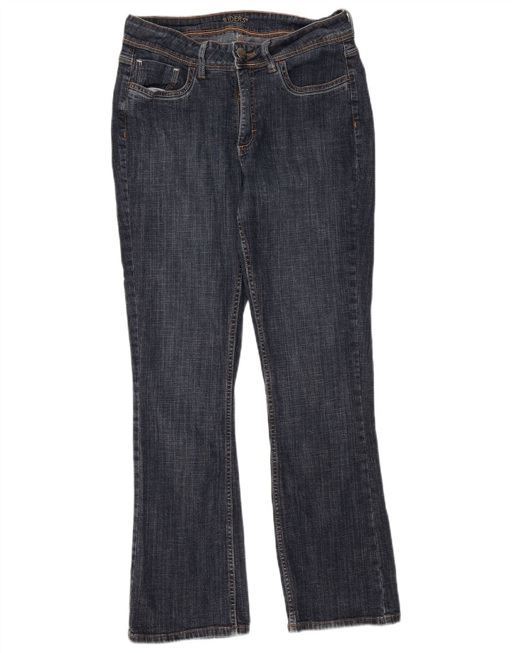 Lee Womens Riders Bootcut Jeans US 12 Large W30 L30 Bleu Marine Coton