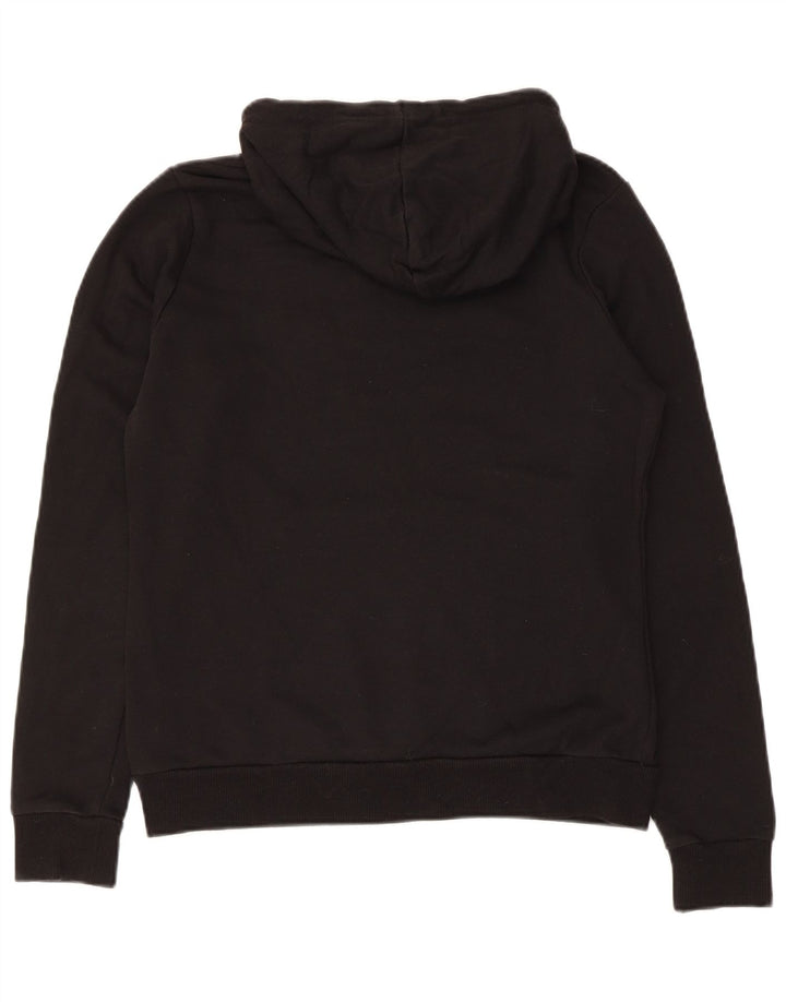 Puma Pull à capuche graphique pour femme UK 12 Noir Moyen Polyester