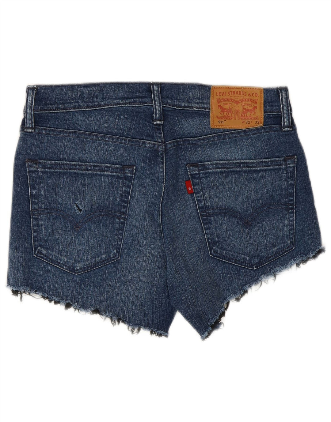 LEVI'S Short en Jean 511 Femme W32 Grand Bleu Coton