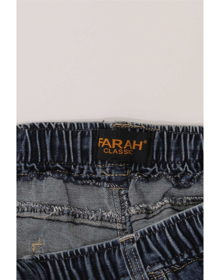 Farah Jean droit classique femme W36 L27 coton bleu