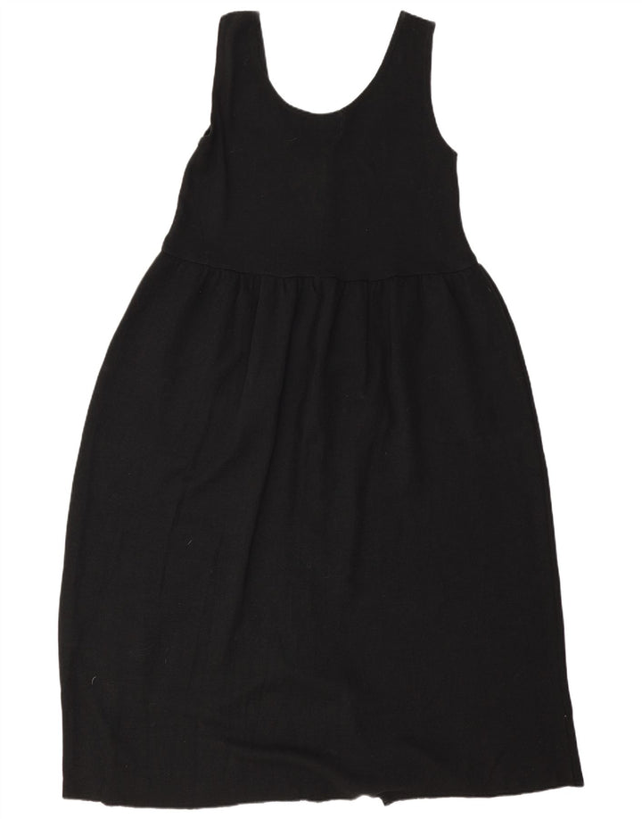 Kaos Robe basique sans manches pour femme Taille unique Laine noire