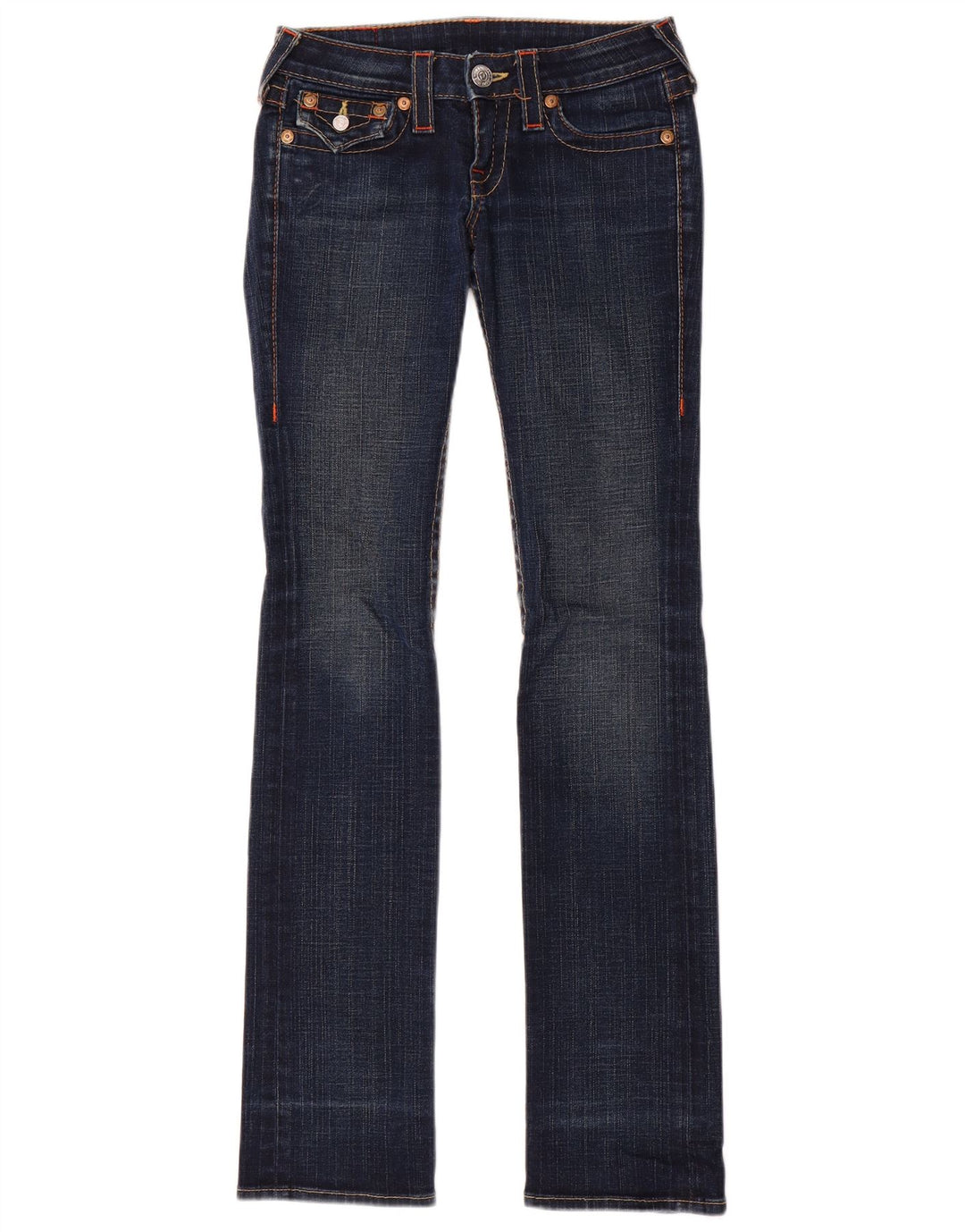 True Religion Jean Slim Bootcut Femme W24 L33 Bleu Coton