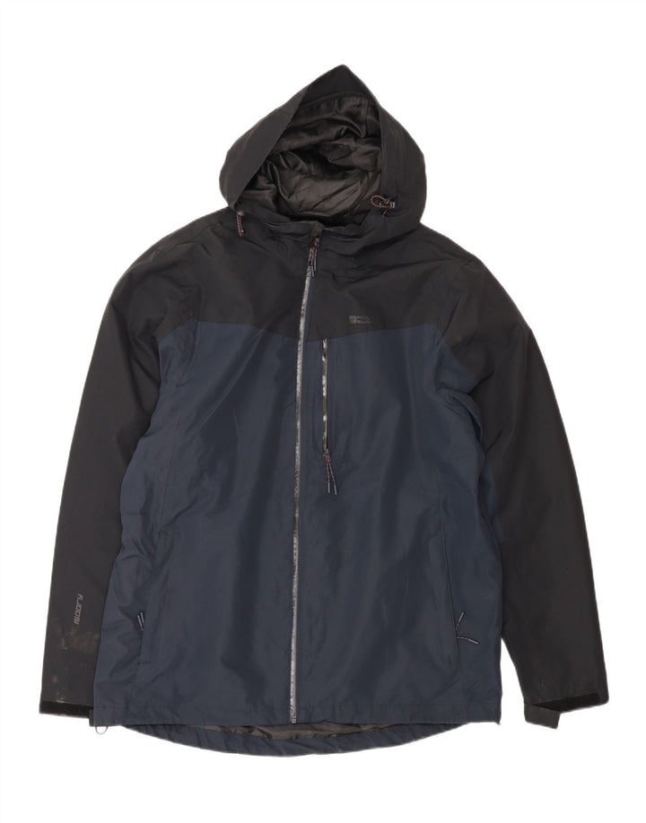 Mountain Warehouse Veste de pluie pour homme UK 40 Large Bleu marine Colourblock
