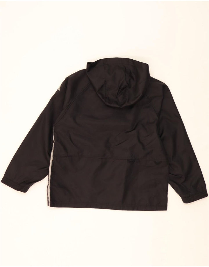 ADIDAS Womens Hooded Pullover Tracksuit Top Jacket UK 14 Medium Black Vintage Adidas and Second-Hand Adidas from Messina Hembry 