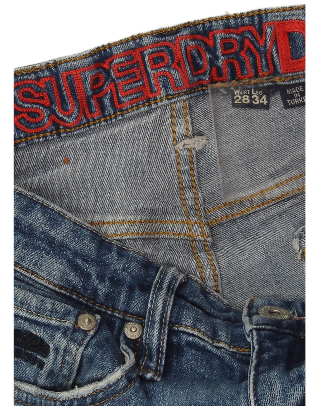 Superdry Jean Skinny W28 L30 Femme Bleu