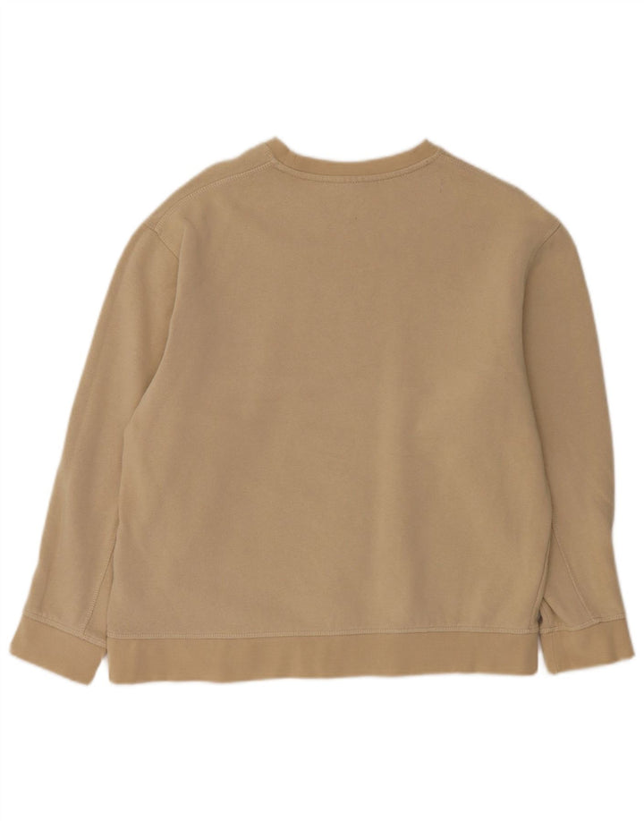 Topshop Sweat-shirt surdimensionné pour femme UK 44 en coton beige moyen