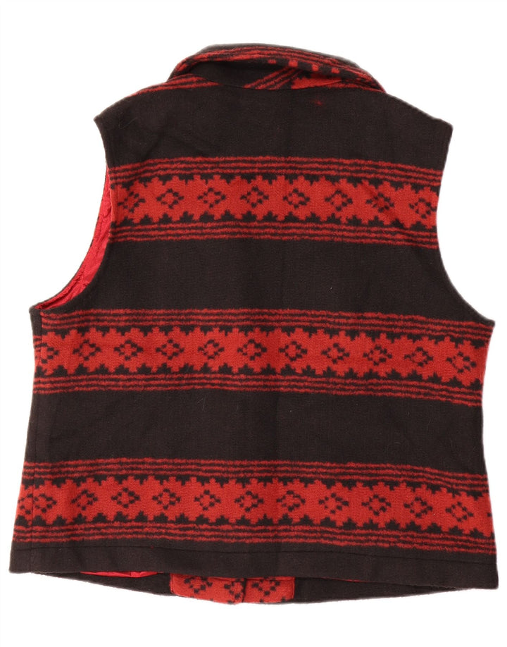 Orvis Gilet Femme UK 14 Acrylique Géométrique Noir Moyen