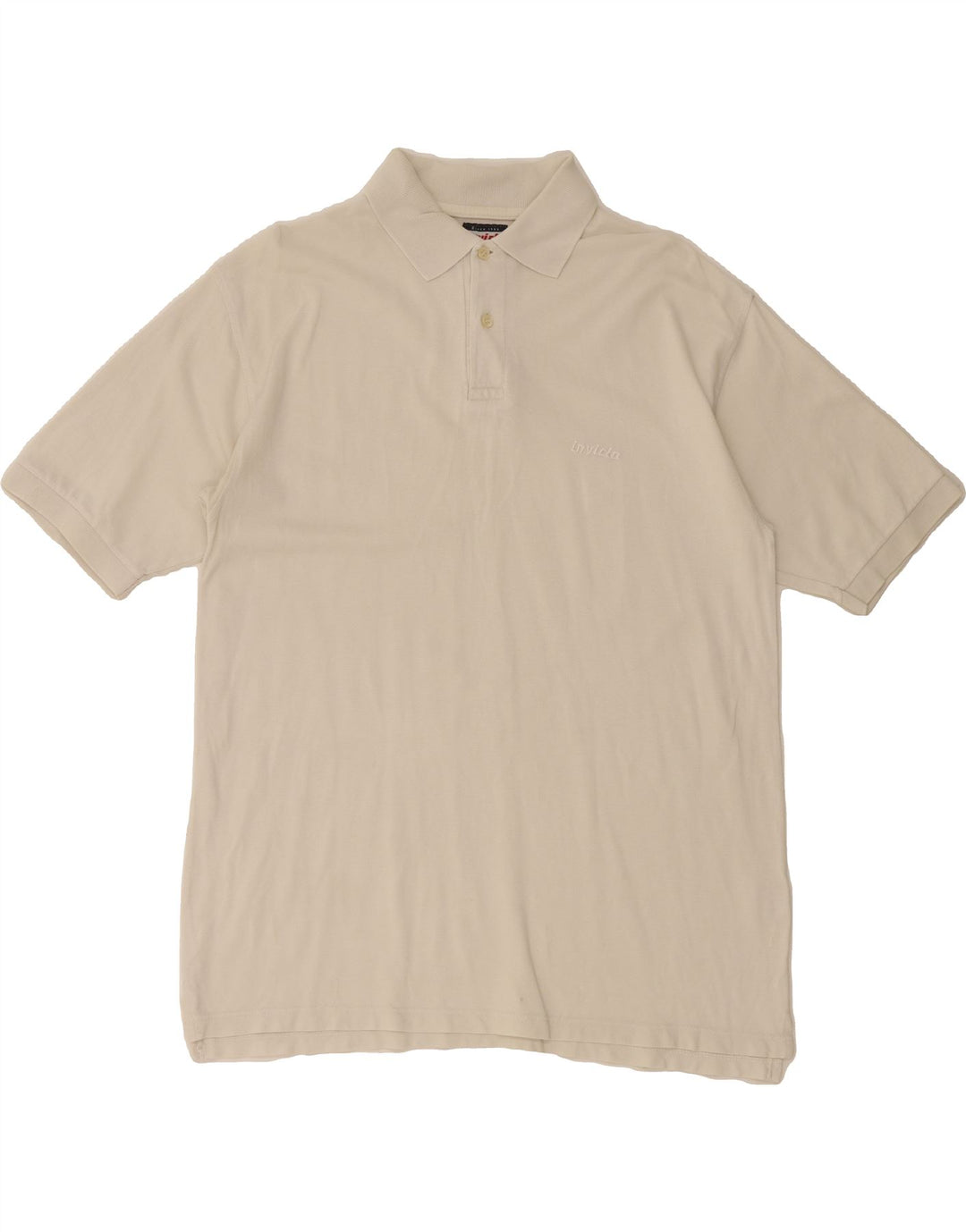 INVICTA Mens Polo Shirt XL White Cotton Vintage Invicta and Second-Hand Invicta from Messina Hembry 