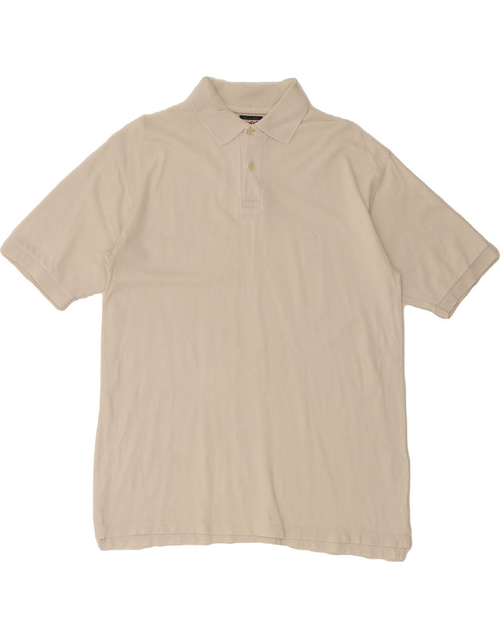 INVICTA Mens Polo Shirt XL White Cotton Vintage Invicta and Second-Hand Invicta from Messina Hembry 