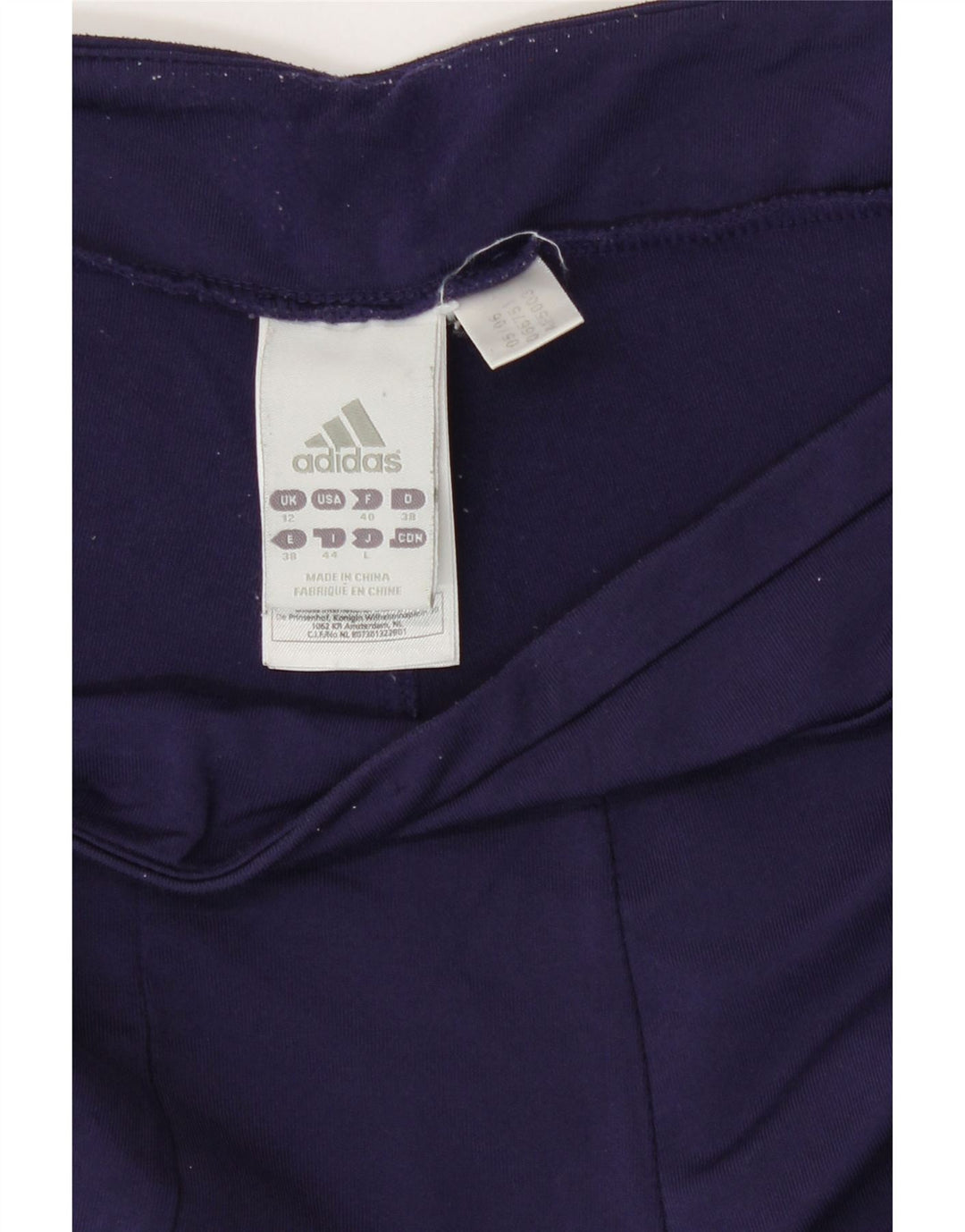 Adidas Pantalon de survêtement pour femme UK 12 Bleu marine moyen Polyester