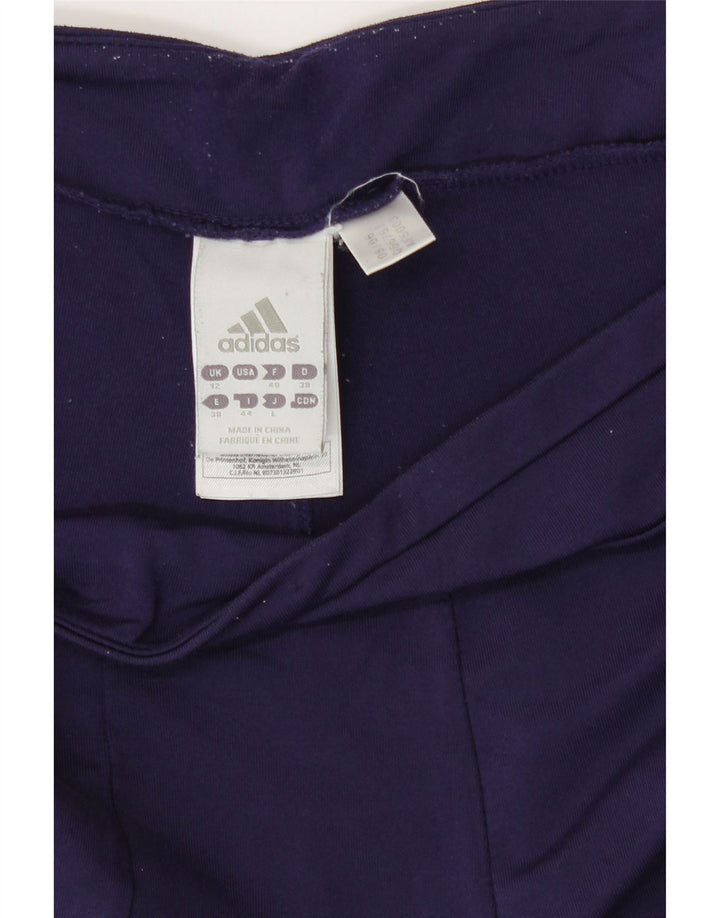Adidas Pantalon de survêtement pour femme UK 12 Bleu marine moyen Polyester