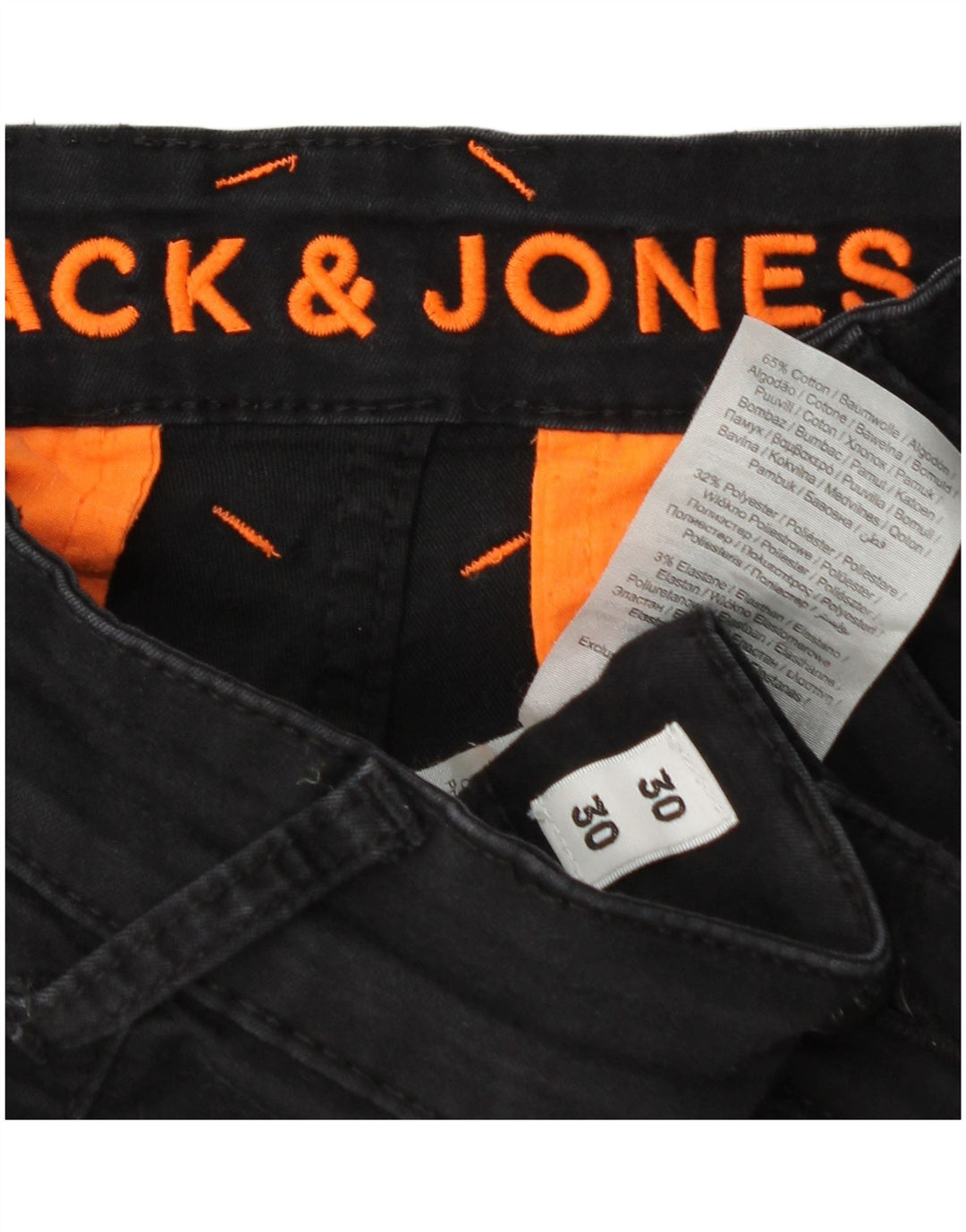 Jack & Jones Pantalon Cargo Slim W30 L25 Homme Gris Coton