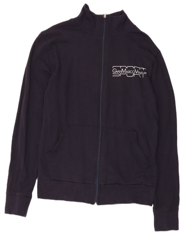 Gianmarco Venturi Veste de Survêtement Graphique Homme XL Bleu Marine Coton