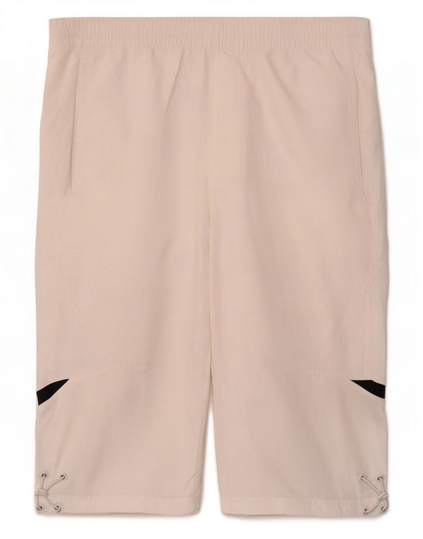 Adidas Bermuda Sport Short Homme Blanc Moyen Polyester Colorblock