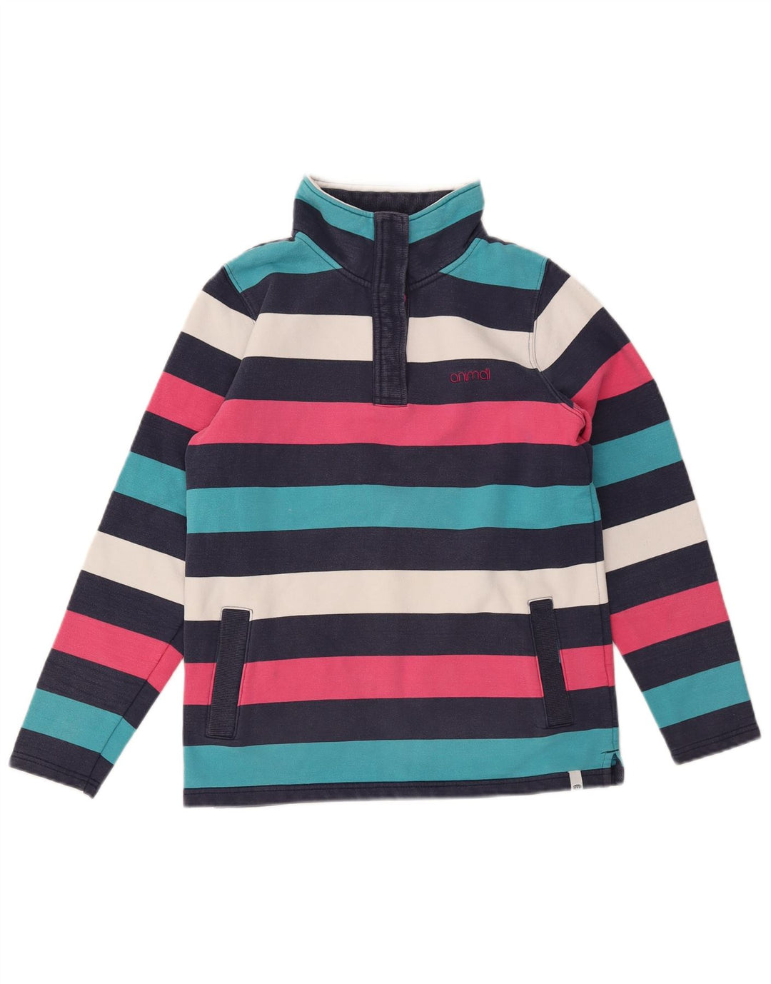 ANIMAL Sweat-shirt pour femme UK 10 Petit rayé multicolore
